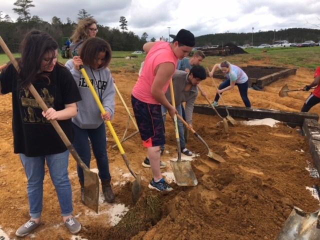 Around Campus T he students from Mr. Bohannon s science classes have been busy building five butterfly gardens.