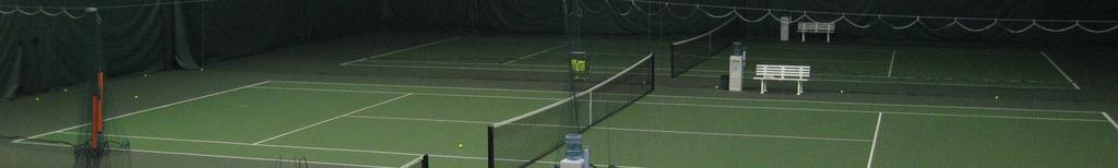 indoor tennis courts.