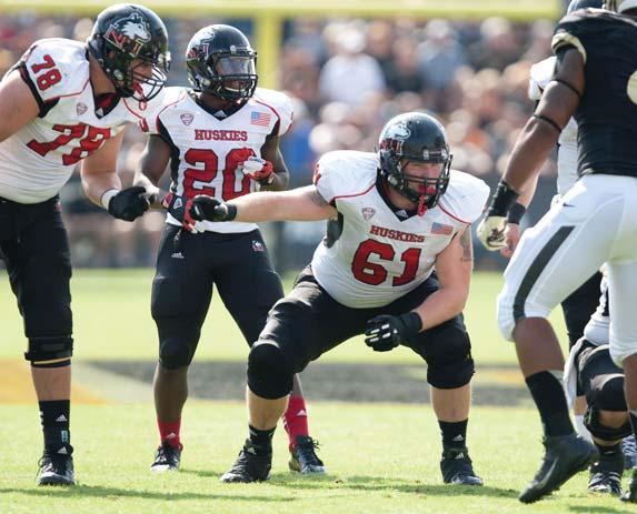 Named NIU Offensive Lineman of the Week following the Eastern Illinois (9-21) game after helping the Huskies pile up 602 yards of total offense. NIU offense posted 519.