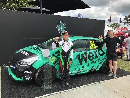 Alex Reade Clio Cup Driver Invited to sit in the