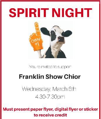 FMS Show Choir Chick-Fil-A Spirit Night