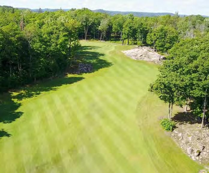 With a wide landing area off the tee, long hitters can carry the cart path for extra yards,