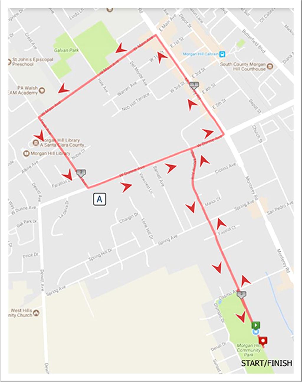5K COURSE MAP (3.