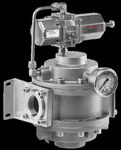 3575 Series air service units ½ to 2 Pressure Regulators A 36L stainless steel unit for pressure regulation of compressed air and gases for the actuation industries.