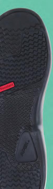 The slip-resistant soles made from injected EVA ensure the shoes deliver the