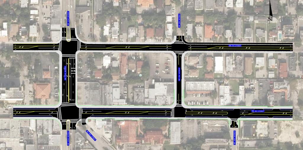 ALTERNATIVE #1 - TWO LANE - TWO WAY BENEFIT Access off peak hour No impacts to parking CONCERN