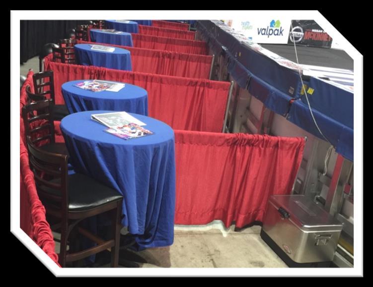 Concourse Table: $1,997 (Only 9 Left) YOUR COMPANY will host a company table in the concourse area of the Santa Ana Star Center at EVERY Runners home game.