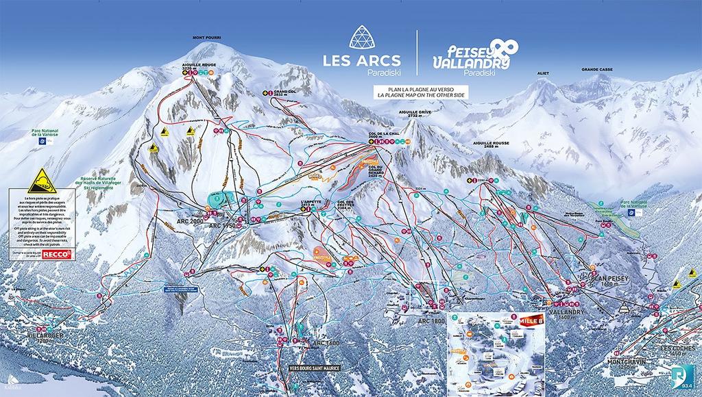 Ski area: SKI AREA: PARADISKI SKIING DOMAIN From 1250m to 3250m 425