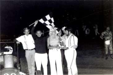Russ Brahmer(far right) at Belleville 1974 receiving for Trophy Dash win Russ Brahmer, Russ Brahmer started racing in High school in 1953 and ran at