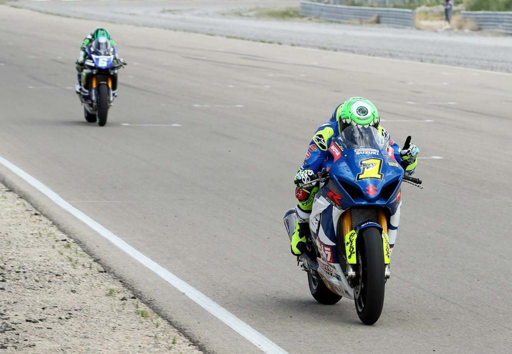 ROUND 6 / JULY 20-22, 2018 UTAH MOTORSPORTS CAMPUS / TOOLE, UTAH ROAD RACE MOTOAMERICA ROAD RACING CHAMPIONSHIP P80 Elias made a tough last-lap pass stick in race one, but couldn t back it up in race