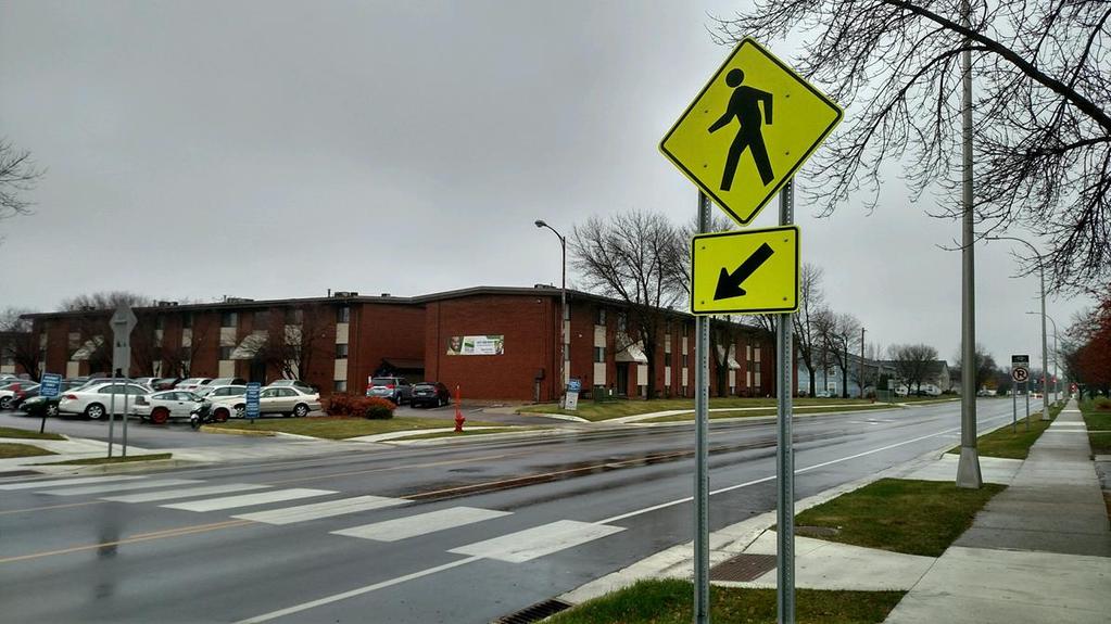 Community Examples - Mankato Pedestrian Counts were conducted on Monks Avenue in Mankato prior to a road-reconstruction/road diet to justify crosswalks for pedestrians going to/coming from