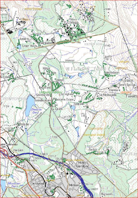 General map of the area Maps: Middle: 1:10 000; 5m contour interval drawn to ISOM2000 specifications Long: Long: M21, W21 and M40 1:15 000;5m contour interval drawn to ISOM2000 specifications All