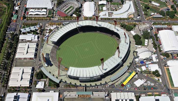 In the land of the Giants The new Sydney Showground, the primary ground for the Australian Football League and home of the Giants,