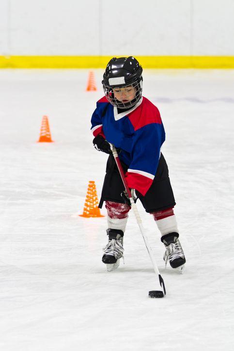 Both boys and girls play ice hockey, with opportunities for girls increasing every year.