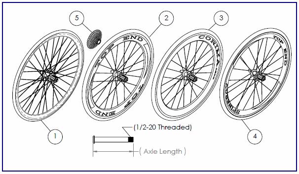 (800) 532-8677 (727) 522-8677 fax: (727) 522-1007 Force: Wheels Assembly PART NUMBER PER BIKE 1 1156776 1 26 In.