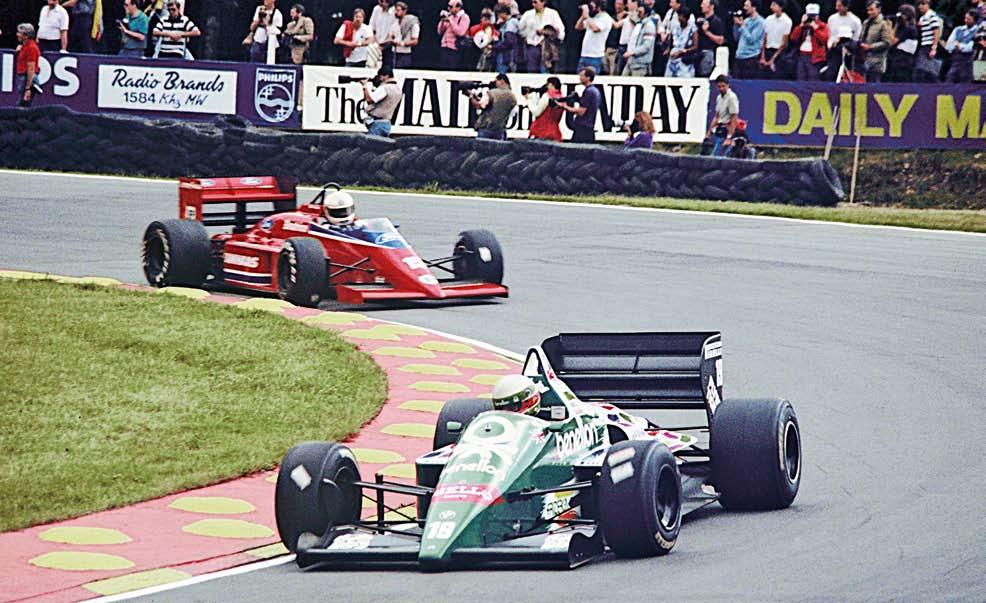 Death of the romance In 1986 Toleman officially became Benetton, and Fabi stayed. Here he is in the British Grand Prix at Brands Hatch before the fuel pump failed.