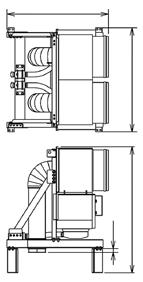 2 in.) 25 mm ( ft. 3 in.) Left unit urea tank Weight : 550 kg (1,213 lb.) 600 mm (2 in.