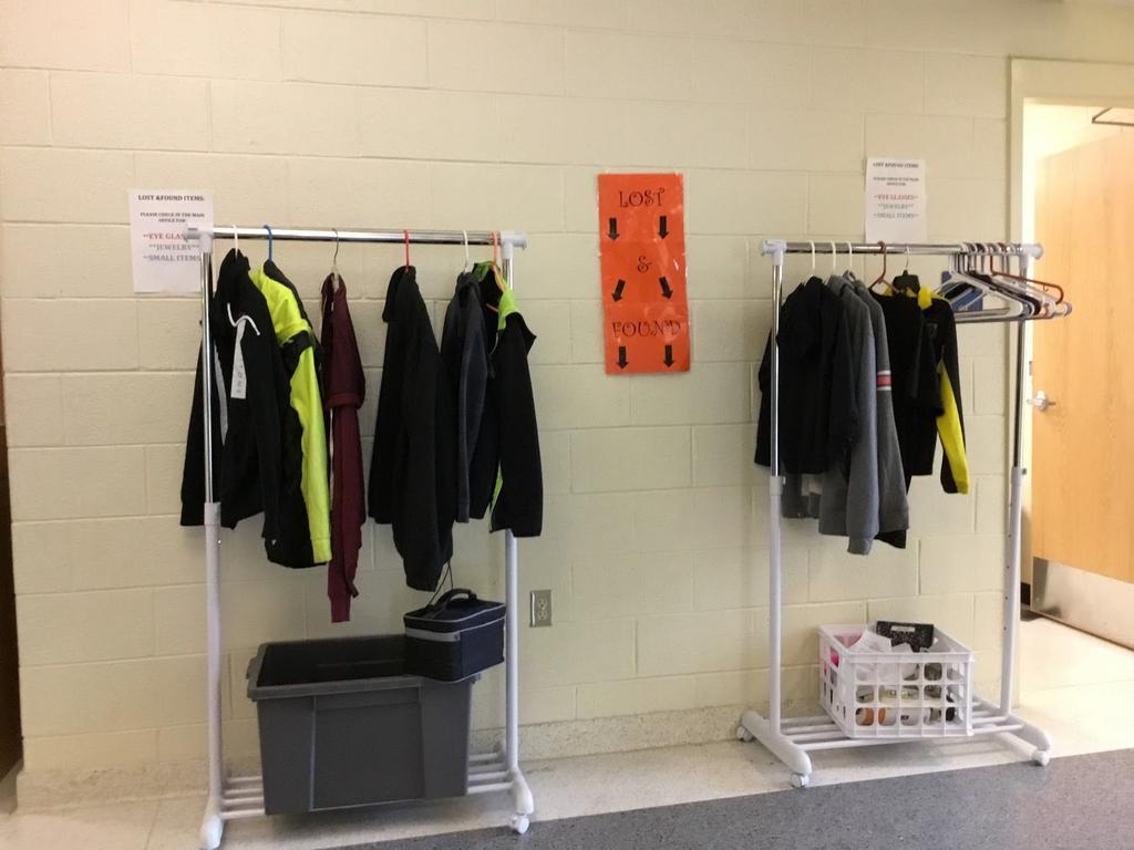 If you have lost something, make sure to check the school lost and found. Larger lost items that were found will be here. The lost and found is located on the 2nd floor A wing.
