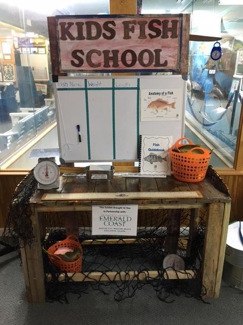 Kid s Fish School Exhibit including hands-on activities
