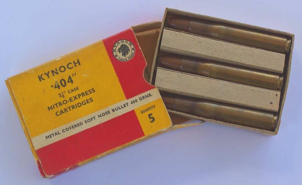 This Kynoch ammunition is still performing close to specification after 40 years.