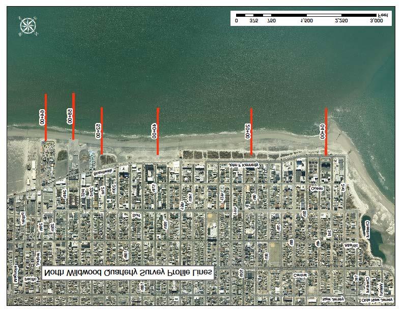 Oceanfront Beach Surveys: The CRC surveyed shoreline changes at all 54 oceanfront profile stations two times in 2014 and two times in 2015 to depict annual and seasonal trends.