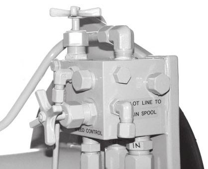 Pressure Relief Valve For Stopping In Hauling Direction Line Setter