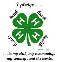 4-H FREQUENTLY ASKED QUESTIONS What are the four H s? The H s stand for: head, heart, hands, and health. Club members recite the 4-H pledge at meetings. What is the 4-H Pledge?