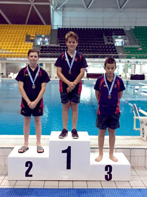 1st place: Henry Ward (7Du) and 3rd place: Matthew Wang (7Ar) NSW All Schools Diving Championships 2017 NSW All Schools Diving Championships 2017