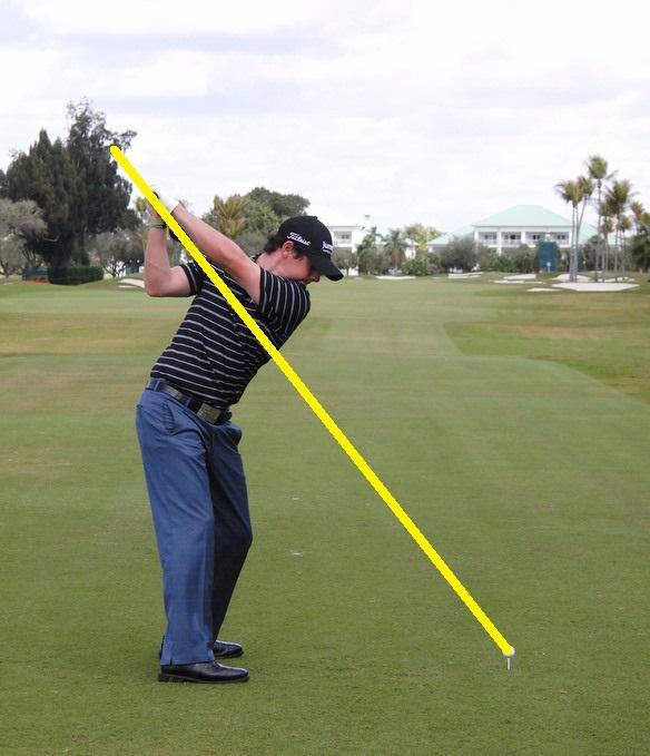 Pic.3. Now the exertion of the coil starts to bite; you can see Rory pursing his lips and puffing his cheeks! Here is a wonderful example of Shoulder Turn and Forearm Rotation working in perfect sync.