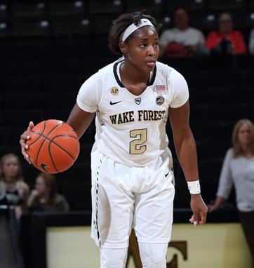 4 Total 84-58 407-1002 50-155 308-389 388 158 9 103 1172-14.0 AMBER CAMPBELL Career Points 1,162 Years at Wake Forest 2014-pres. Hometown Charleston, S.C. 2014-15 33-33 136-291 30-96 50-71 109 27 7 53 352-10.