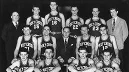 4 TOTALS 17 11-17 15 45 Halftime: Oklahoma St. 26, New York U. 21. Officials: Glenn Adams, Abb Curtis. Attendance: 18,035. 1945 Oklahoma State Front Row (left to right): D.W. Jones, Weldon Kern, J.L. Parks, Doyle Parrack and John Wylie.