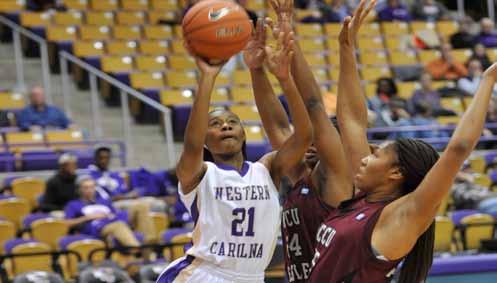 WHAT TO WATCH: Freshman guard Ace Easter scored a career-high 14 points in the 71-62 loss to EKU Friday. She became the second WCU freshman to score in double figures this season.