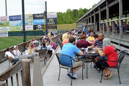 PICNIC AREAS PICNIC DECK - Official sponsor of picnic deck - 12 x 2 banner across the main entrance - Up to 10 x 10 banner on the roof of the deck, visible to the concourse and stands - Option to