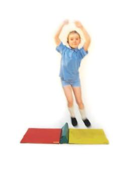 Each child has three jumps with the furthest taken as their score. 4 agility mats, 3 connectors, tape measure Bouncer The Bouncer must jump from side to side over the wedge.