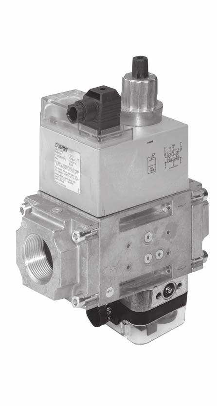 Dual Modular Safety Shutoff Valves with Proof of Closure DMV-D/622 Series DMV-DLE/622 Series Two normally closed automatic shutoff valves in one housing. Valve 2 (V2) incorporates proof of closure.