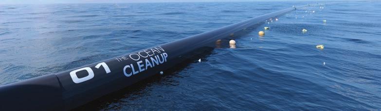He wants to use huge floating booms to trap the rubbish as it moves on the ocean currents.