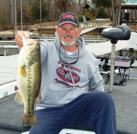 Tons of 1-2 pound bass are shallow and cruising the banks and the points at the mouth of the bays.