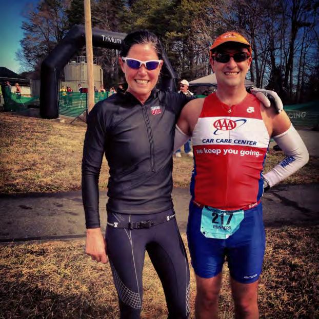 Coach Buxton and Cary Gentry both placed in their AG s at the Northeast Park Duathlon in Gibsonville, NC on February 22