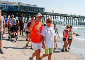 The walk is a noncompetitive 5K that starts and begins at the Cocoa Beach Pier.