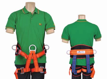 SPIDER IBS 10007 Sit Harness Comfortable and Light weight One High Strength Light Weight D-Ring at waist (front) level Two D-Rings, one on each side, mounted at waist level.