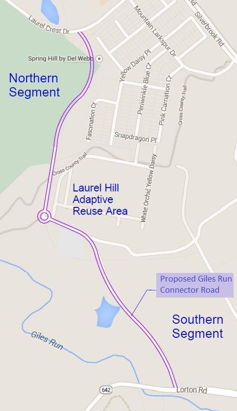 Northern Segment History Laurel Hill Adaptive Reuse Area to Laurel Crest Drive No current funding for implementation