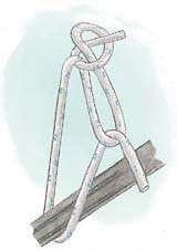 Trucker s Hitch (also known as Waggoner s Hitch) For lashing down loads this hitch is unrivalled.