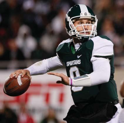 SPARTAN PLAYER BIOS Pass Attempts...53, vs. Notre Dame (9/17/11) Pass Completions...34, vs. Notre Dame (9/17/11) Passing Yards...353, vs. Western Michigan (11/7/09) Passing TDs.
