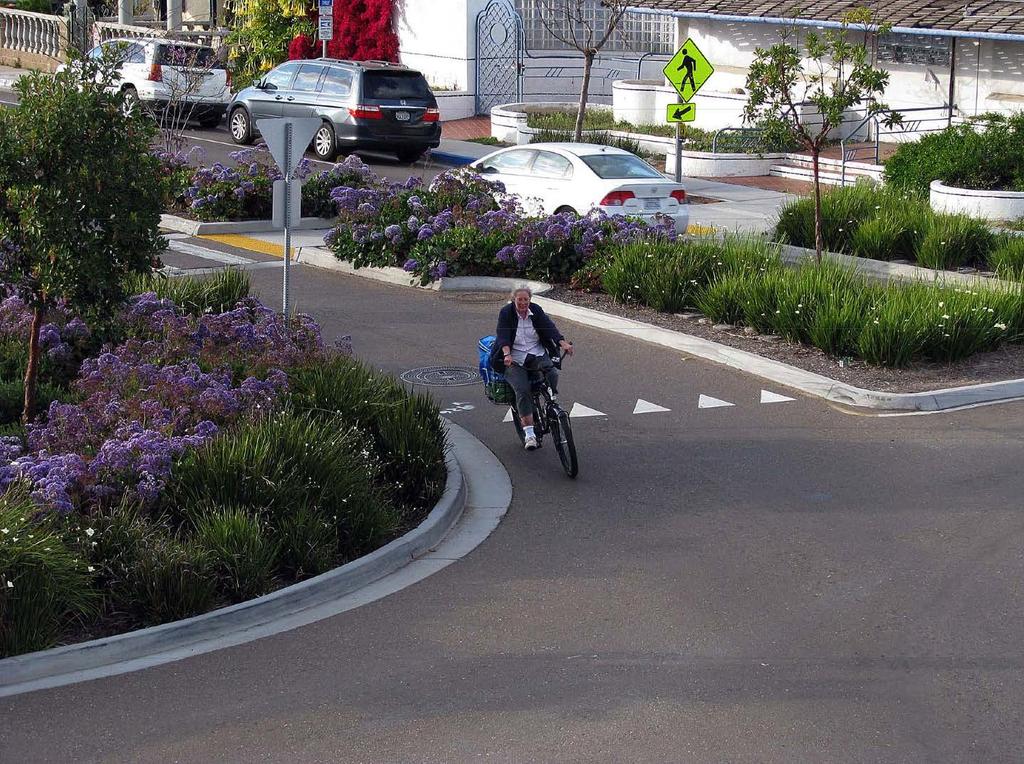 from 38-42 mph to 22-25 mph a two-lane roundabout from Business activity improved.