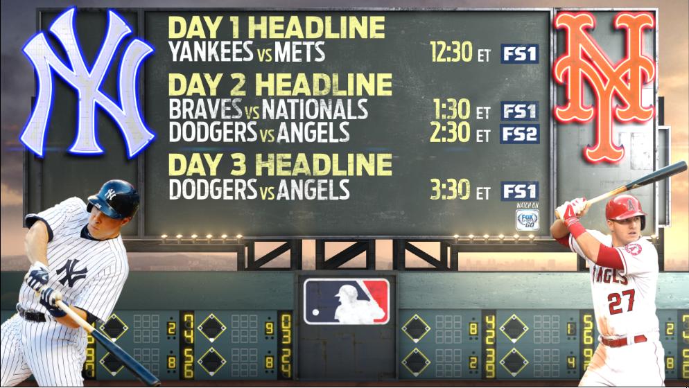 PROMOS / CONCEPT=MLB ON FS1 MLB ON FS1 FULLSCREEN MAX EVENTS = 4 - TAB0001 - DAY 1 NUMBER OF MATCHUPS - 1 TO 4 - TAB0002 - DAY 2 NUMBER OF MATCHUPS - 1 TO 4 - TAB0003 - DAY 3 NUMBER OF MATCHUPS - 1