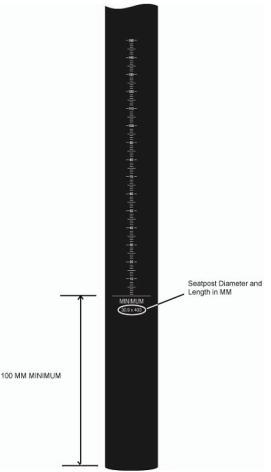 SPECIFICATIONS The Contact Switch seatpost is designed to have the remote cable run either internally or externally.