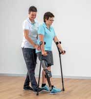 Reducing assistive devices Intensive gait training The goal of training is for the user to become as independent of assistive devices as possible, depending on their