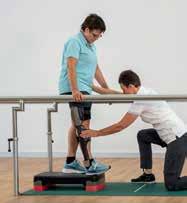 Training on the stepper User s should practice descending stairs step-by-step to build up the necessary confidence. This training can start between parallel bars or on the stepper.