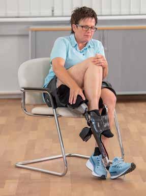 Definition of terms Putting on the C-Brace Yielding (flexed knee) step Microprocessor-controlled hydraulic resistance allows unlimited knee flexion during stance phase when the knee is loaded, by