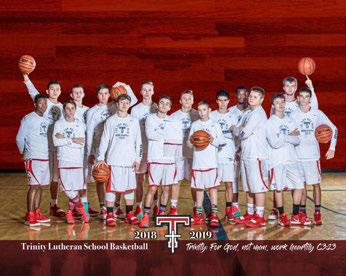 2018-19 1A Boys Basketball Trinity Lutheran Saints VARSITY ROSTER SCHEDULE (22-5) No. Name Pos. Yr. Ht.
